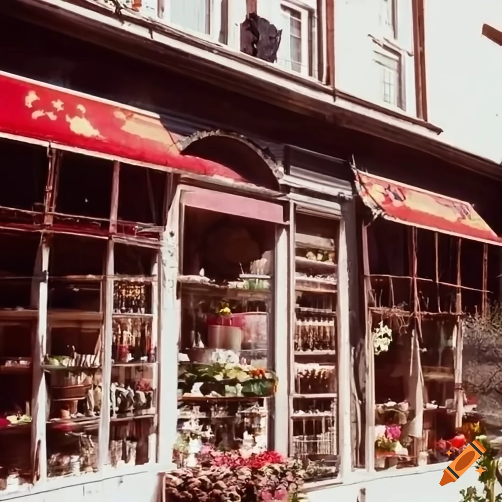 front view of a flower shop under construction
