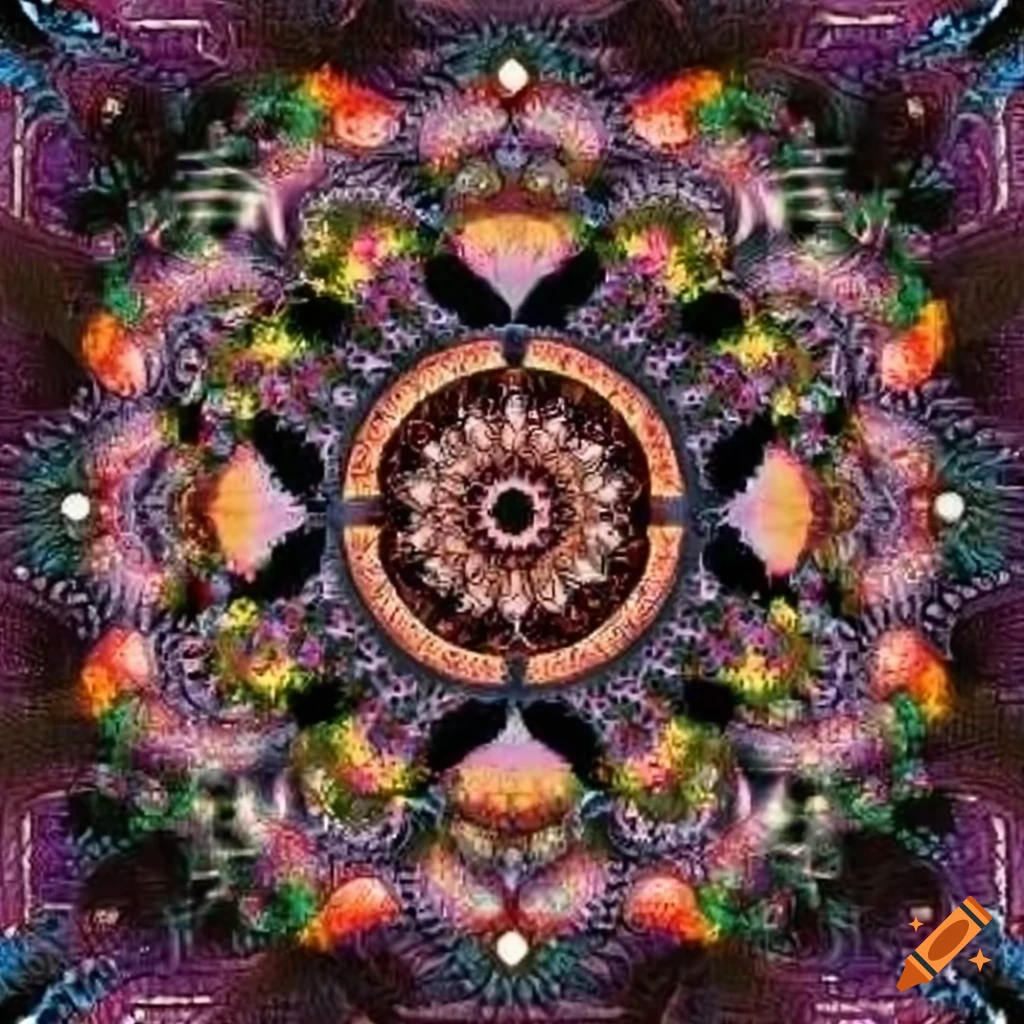 geometric mandala artwork by Vazarely