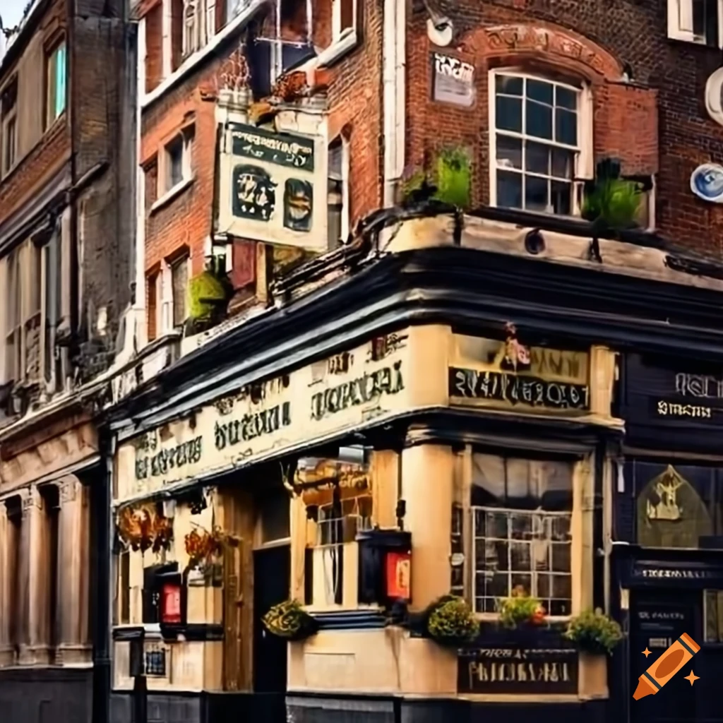 sign of a pub in central London