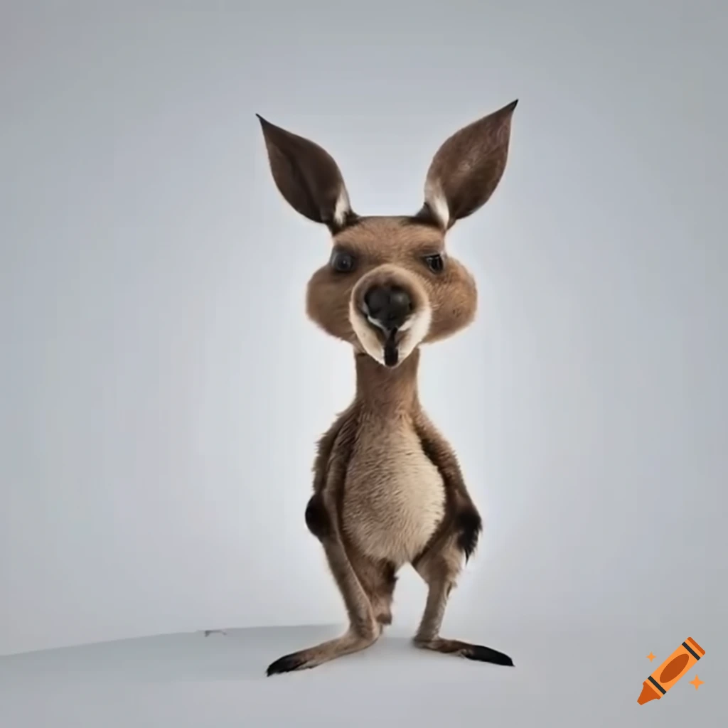 dressed kangaroo walking to the airport