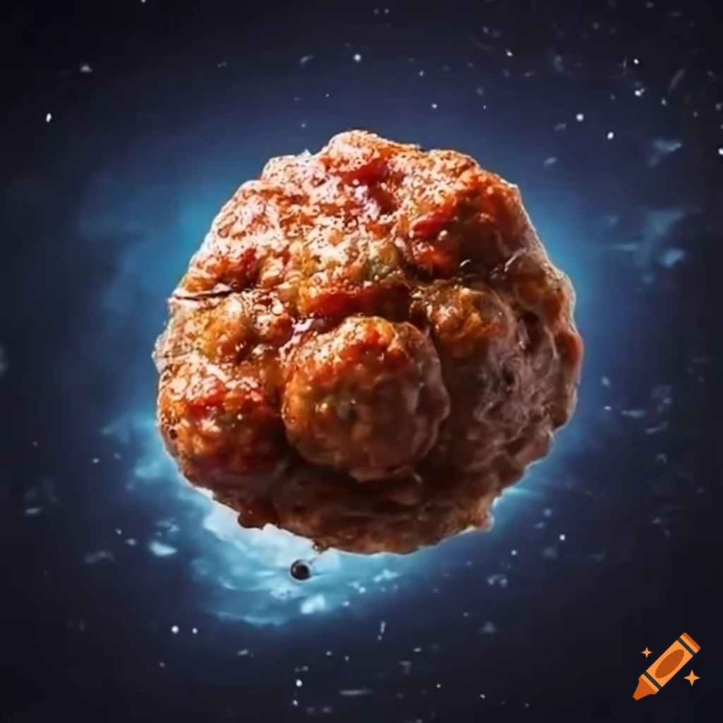 satellite dropping meatballs in the sky