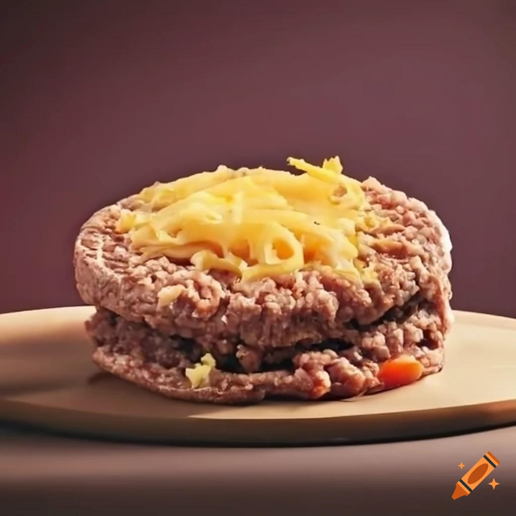 delicious cheeseburger with ground beef