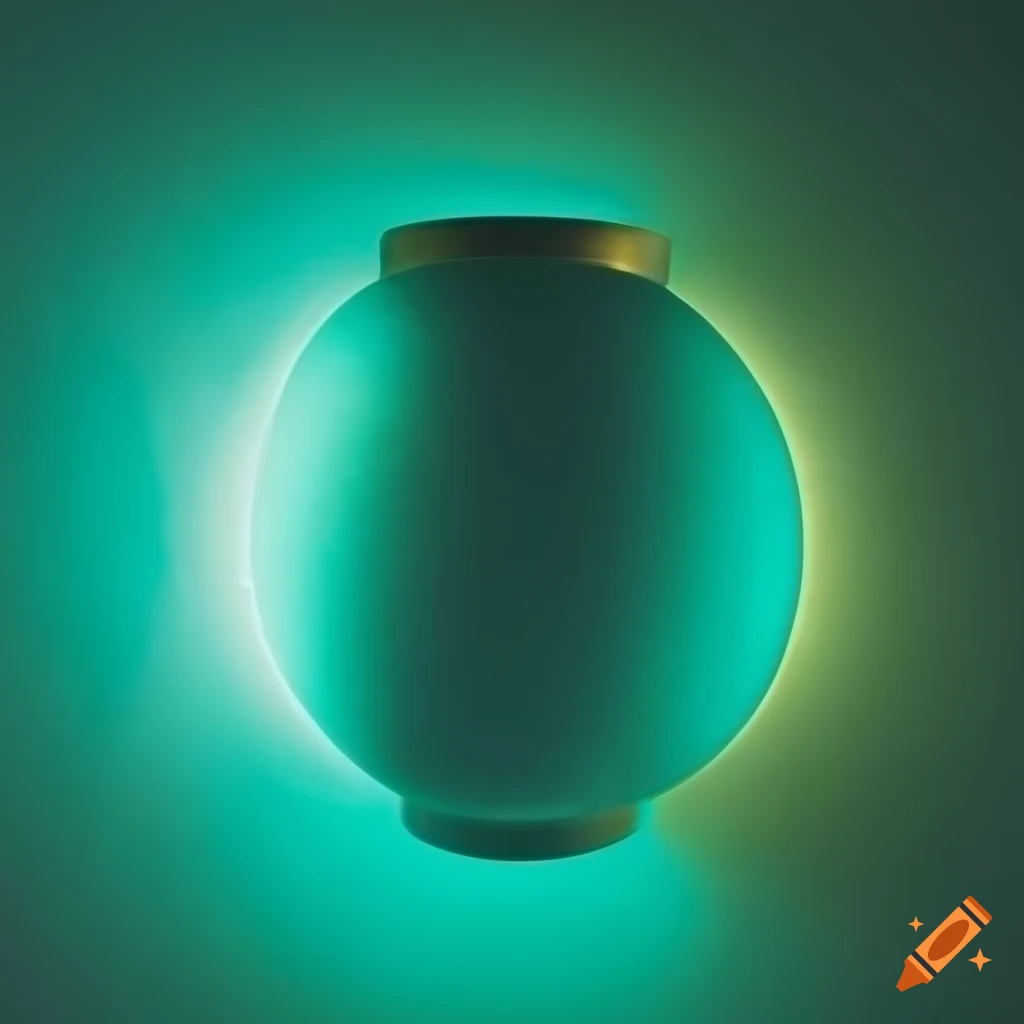 abstract art with hazy green and gold lighting