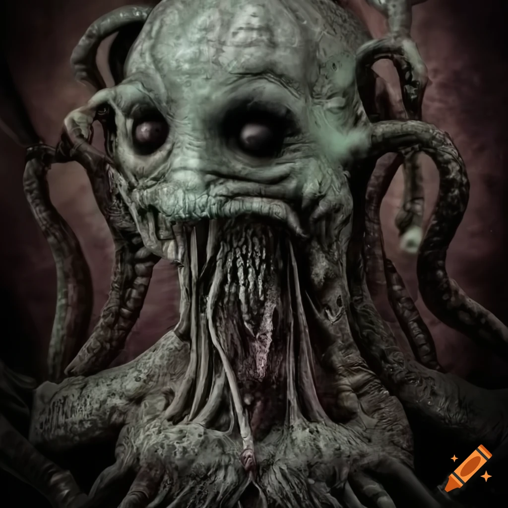 spaceman in Lovecraft-inspired artwork