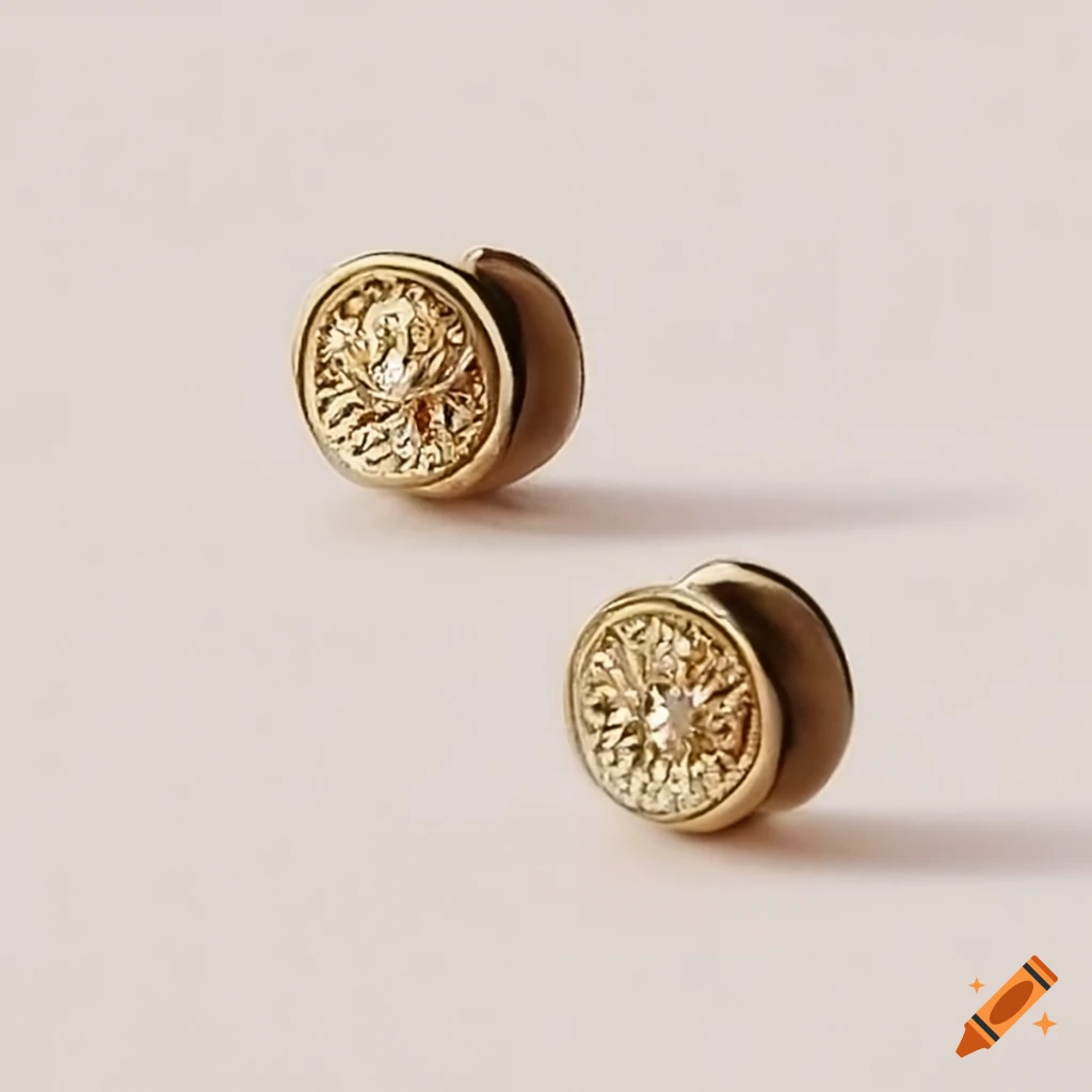 ancient-style stud earrings