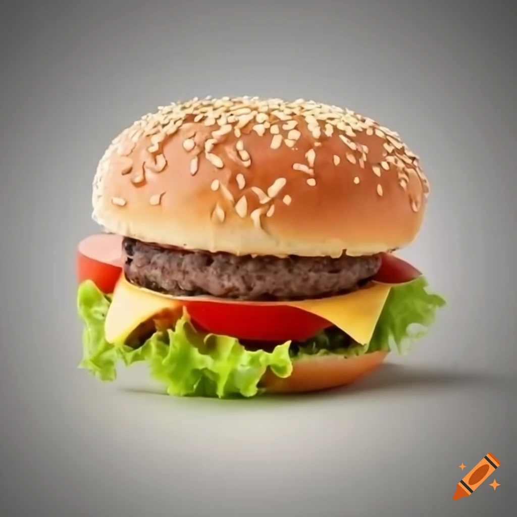 image of a delicious cheese hamburger