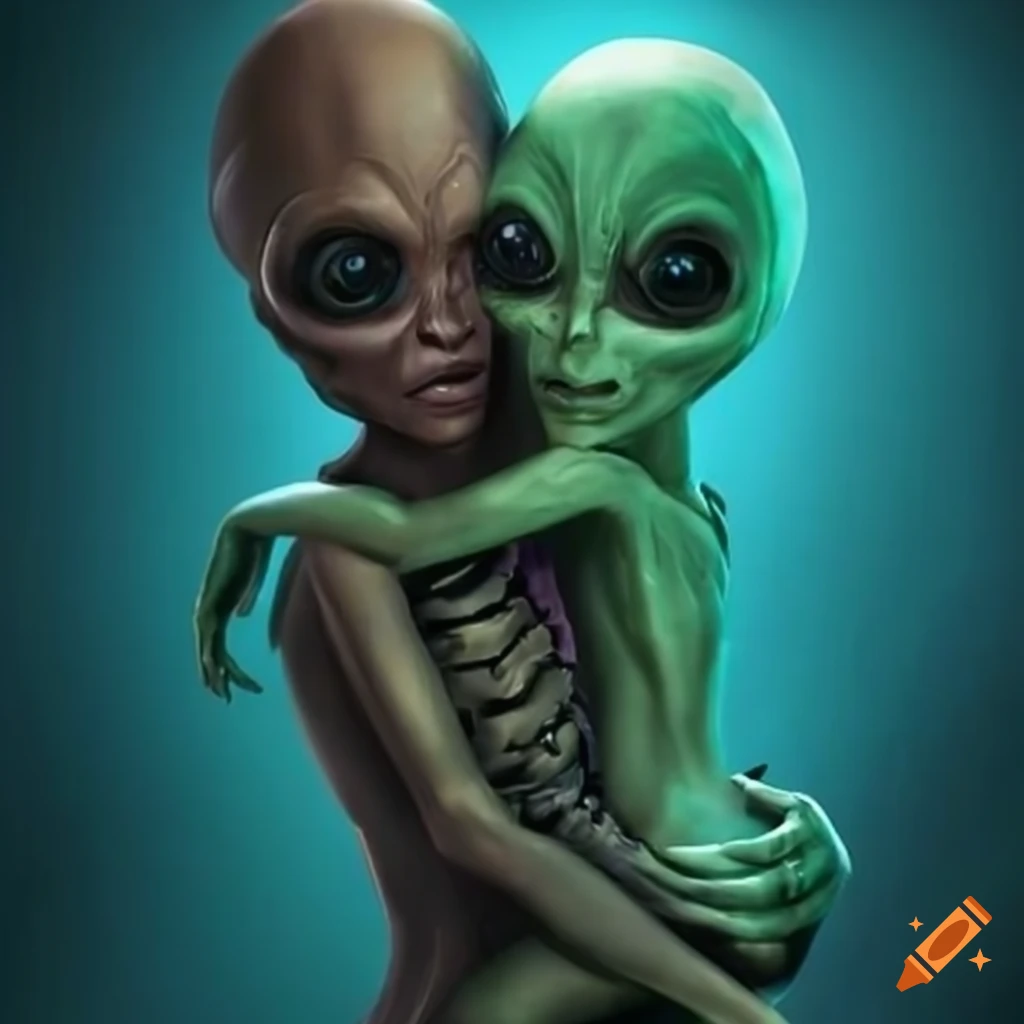 image of an alien couple