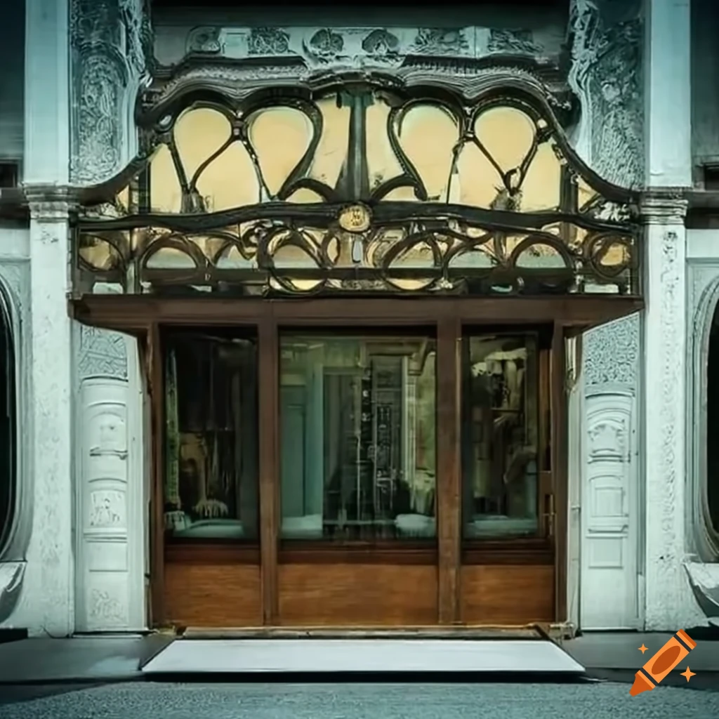 detailed art nouveau storefront