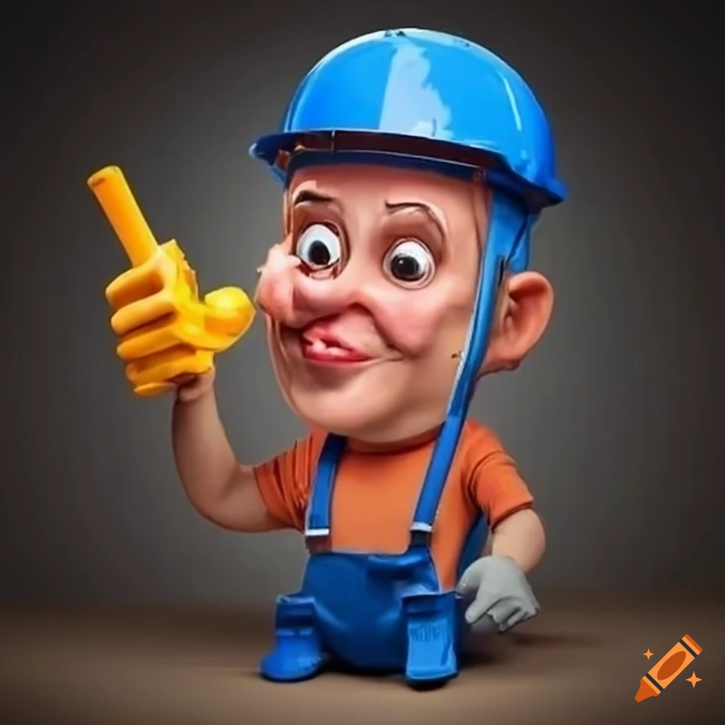 humorous image of an electrician at work