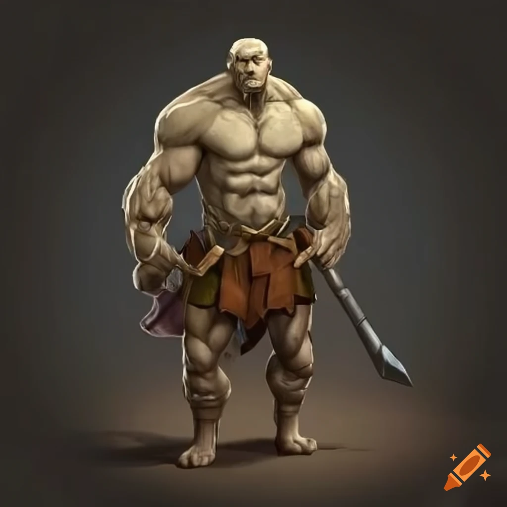 illustration of a powerful stone golem with a greatsword