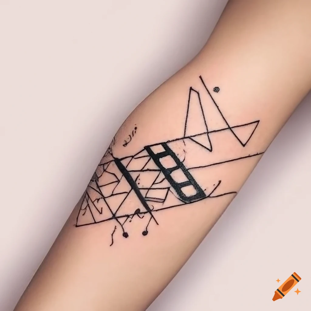 Minimalistic Black Triangle Tattoo Design for Enlightenment Stock Image -  Image of minimalist, architectural: 287907091