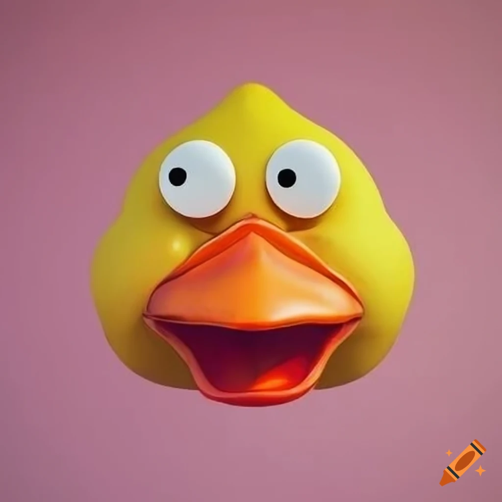 cartoony duck face