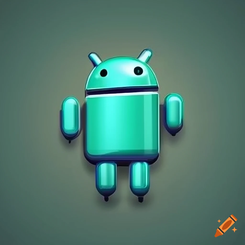 modern Android VPN logo with green and gray color scheme