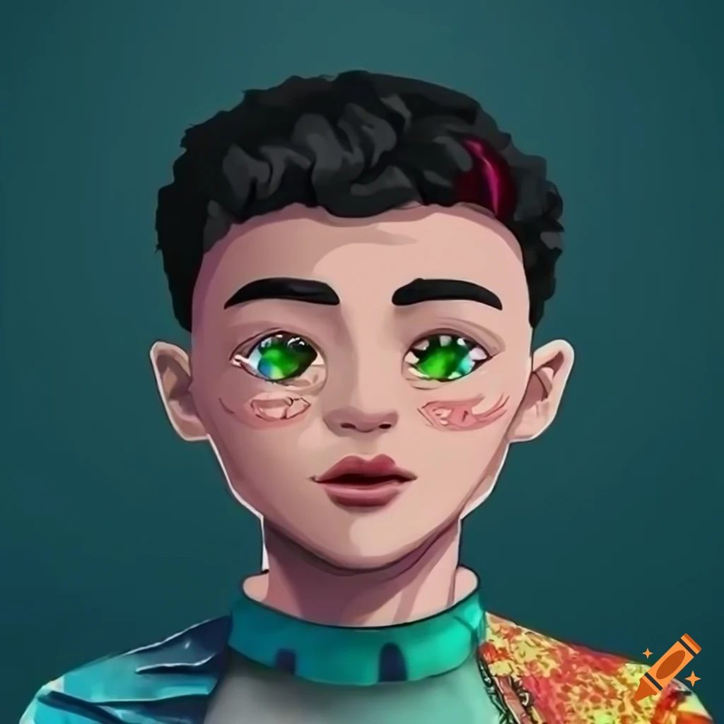 NFT avatar of a young visionary founder