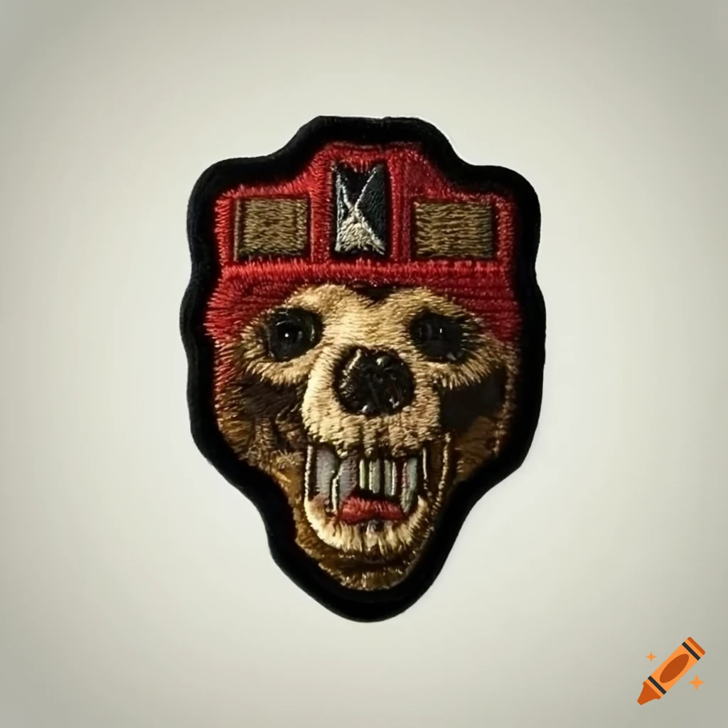 military patch with bear skull and number 451
