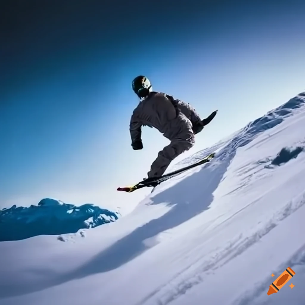 snowboarder in action