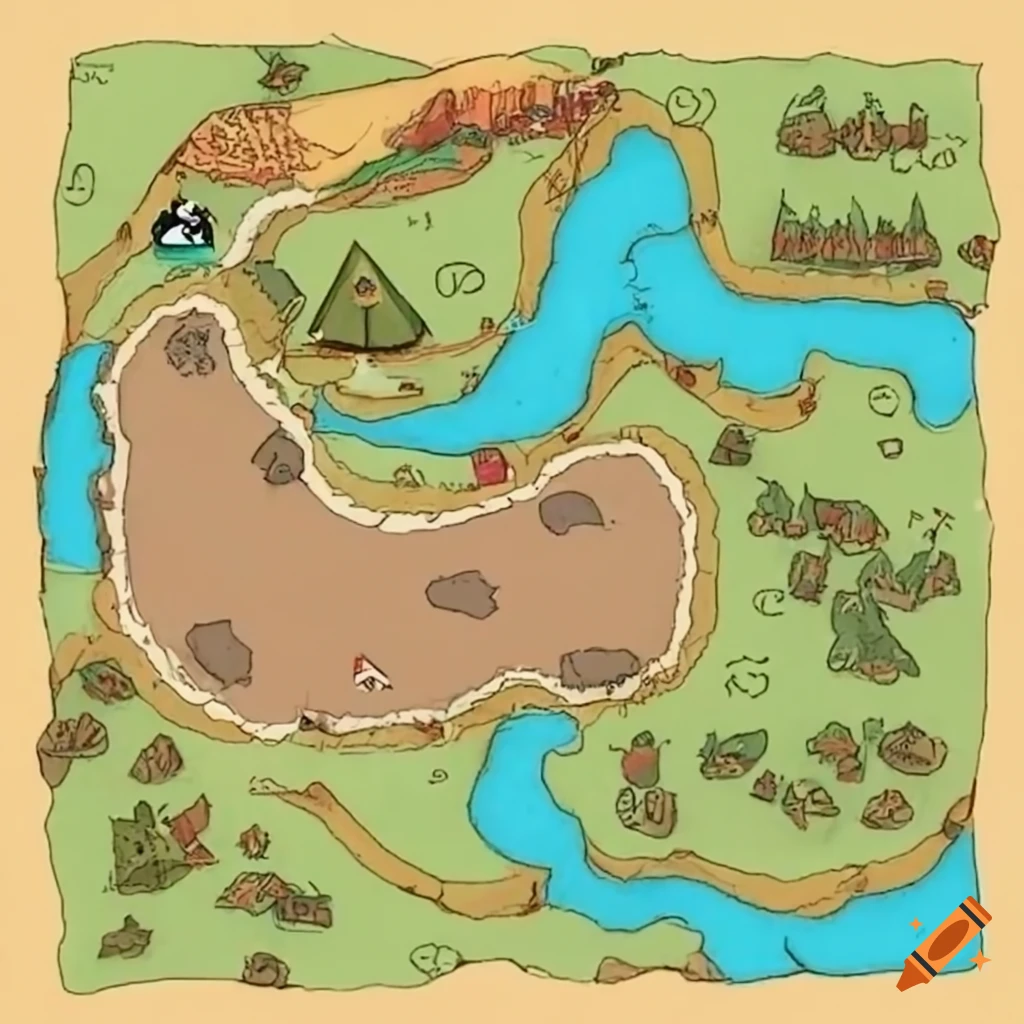 military camp map design