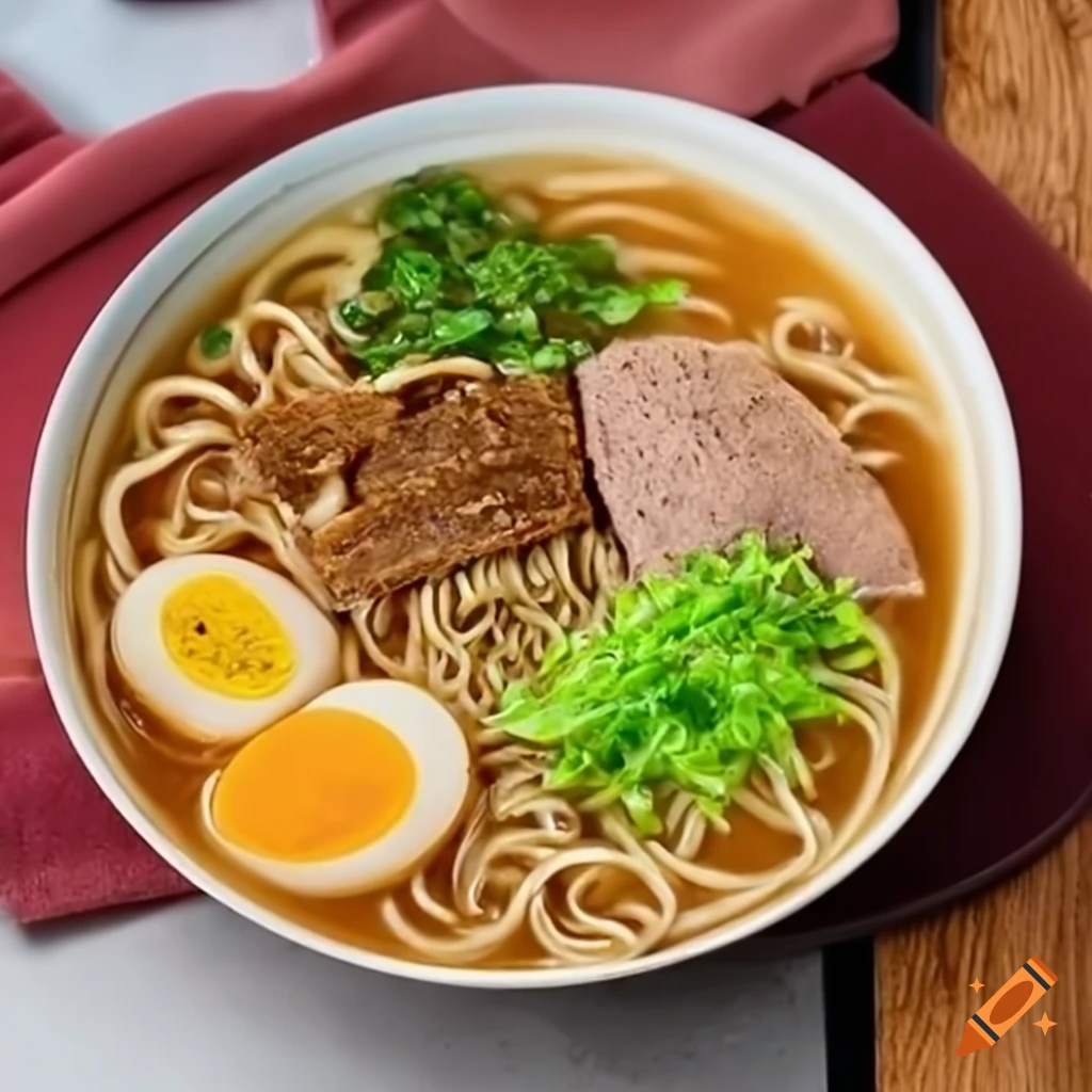 delicious bowl of ramen noodles