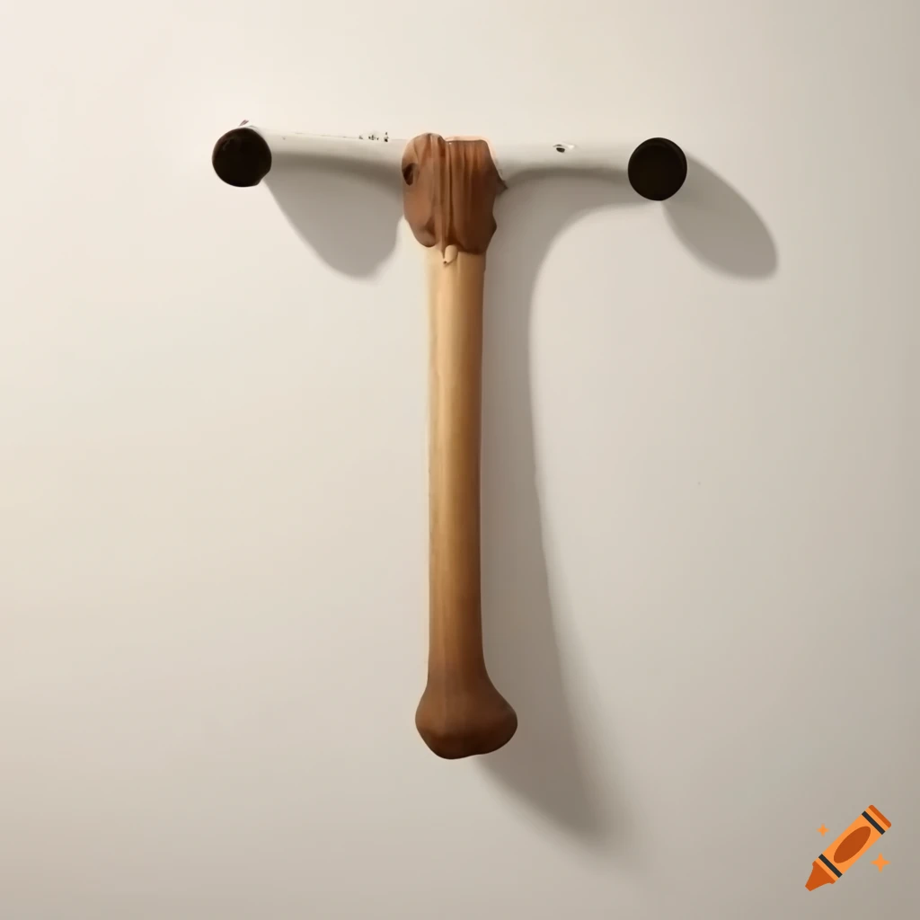 cartoon femur bone in a spinning machine