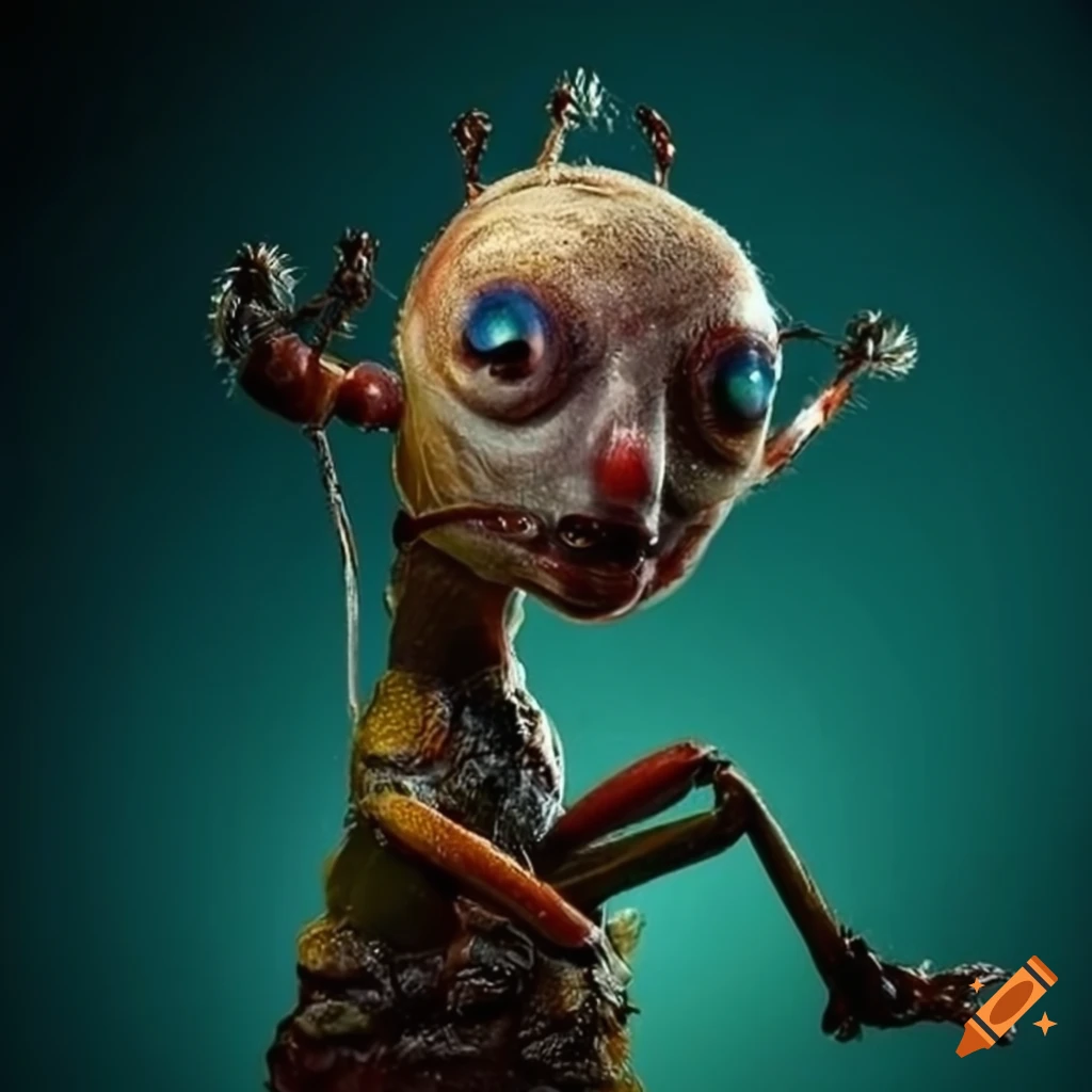 photo realistic weevil wearing boots