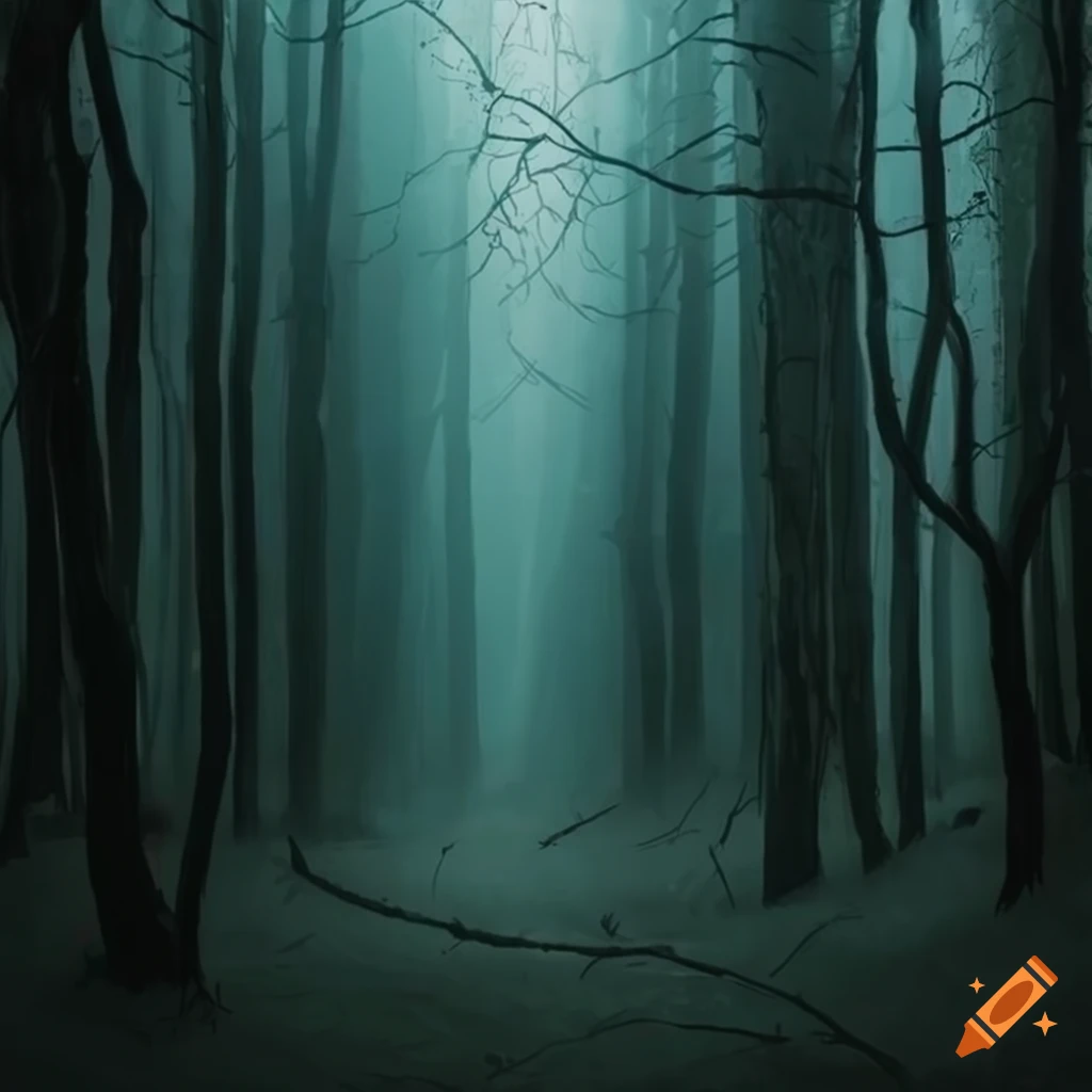 dark and gloomy forest