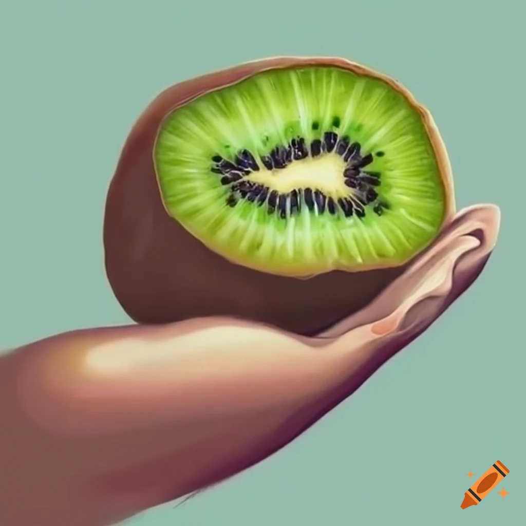 247 How to Draw a Kiwi Fruit - Easy Drawing Tutorial - YouTube