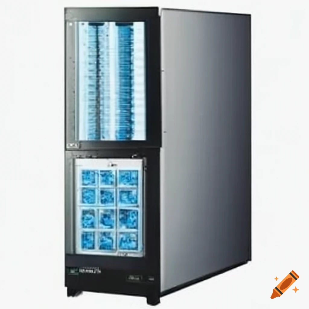 Illustration of frozen servers explained on craiyon