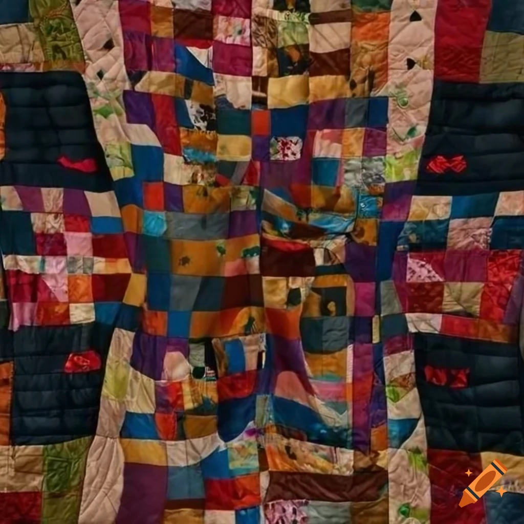 colorful quilt pattern jumpsuit