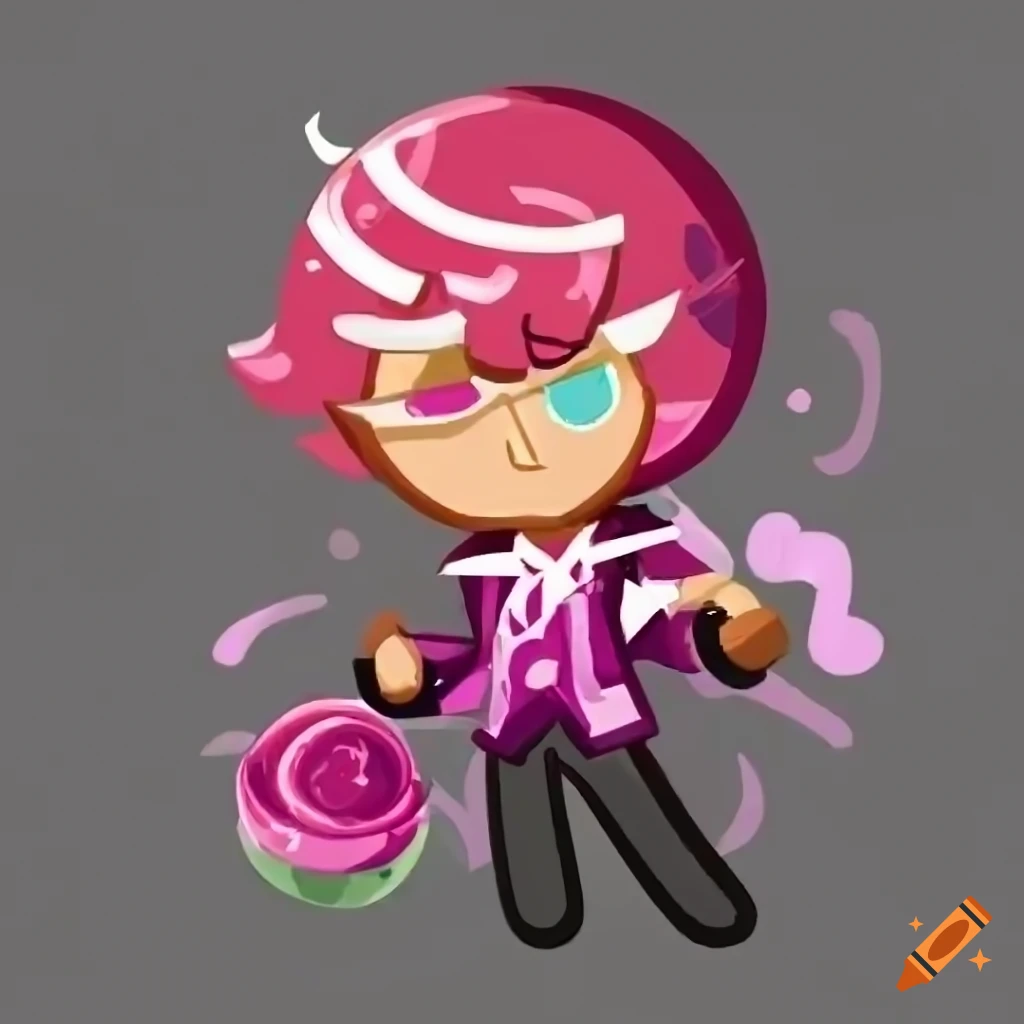 Linzer cookie character playing the piano