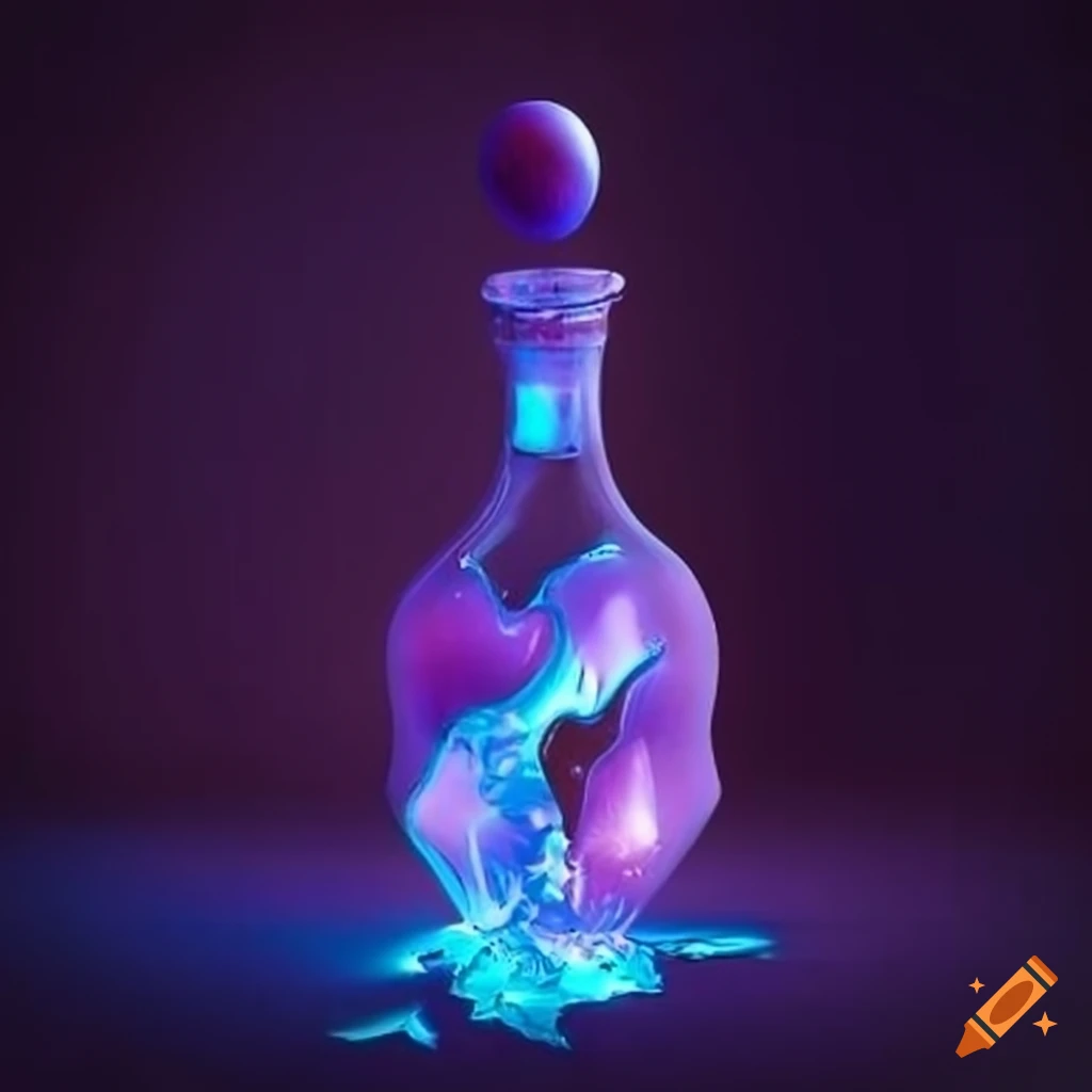 image of a broken love potion bottle