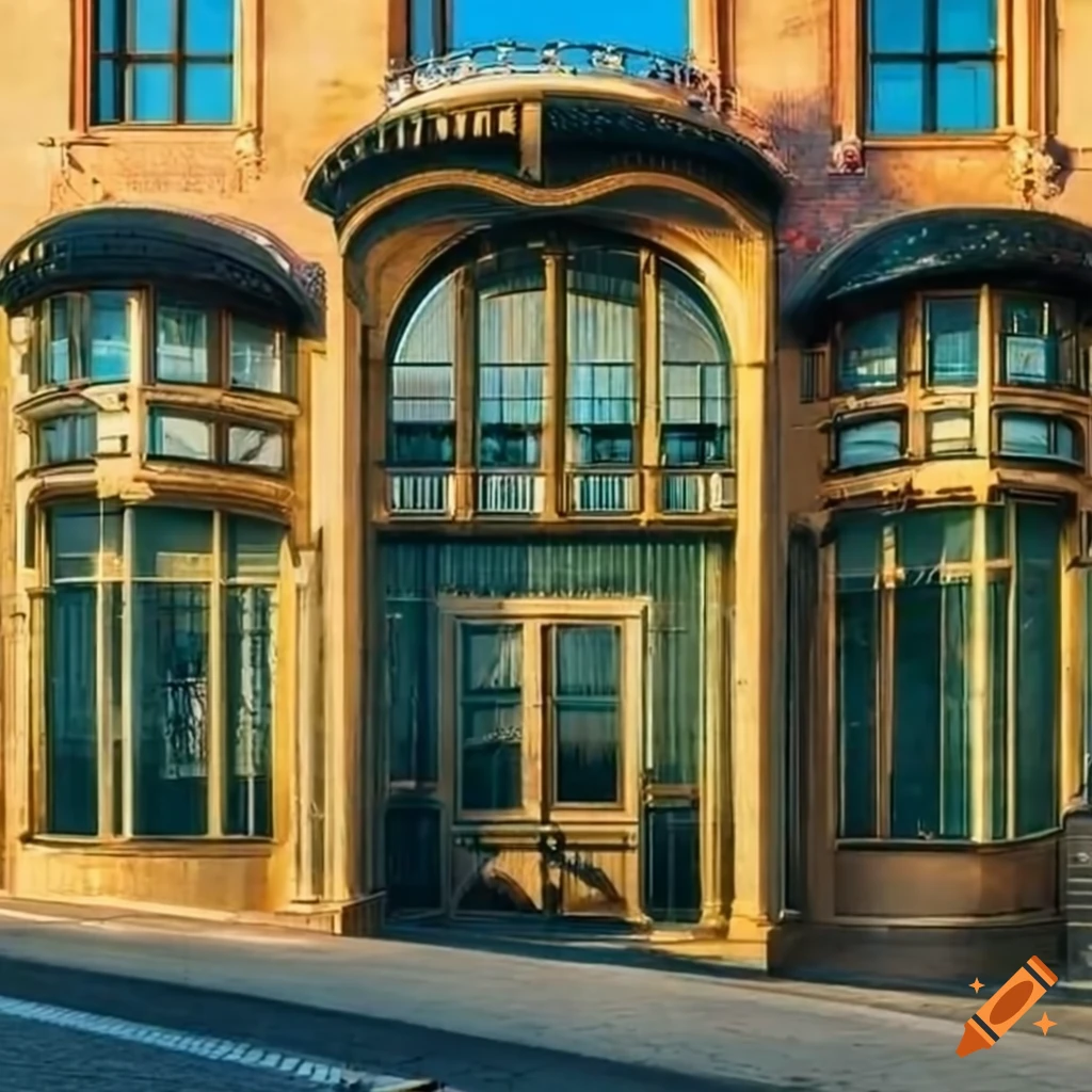 detailed art nouveau storefront