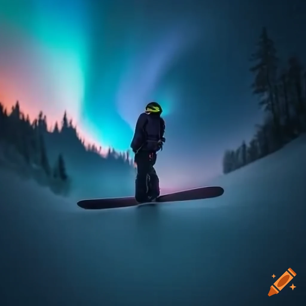 snowboarder in action