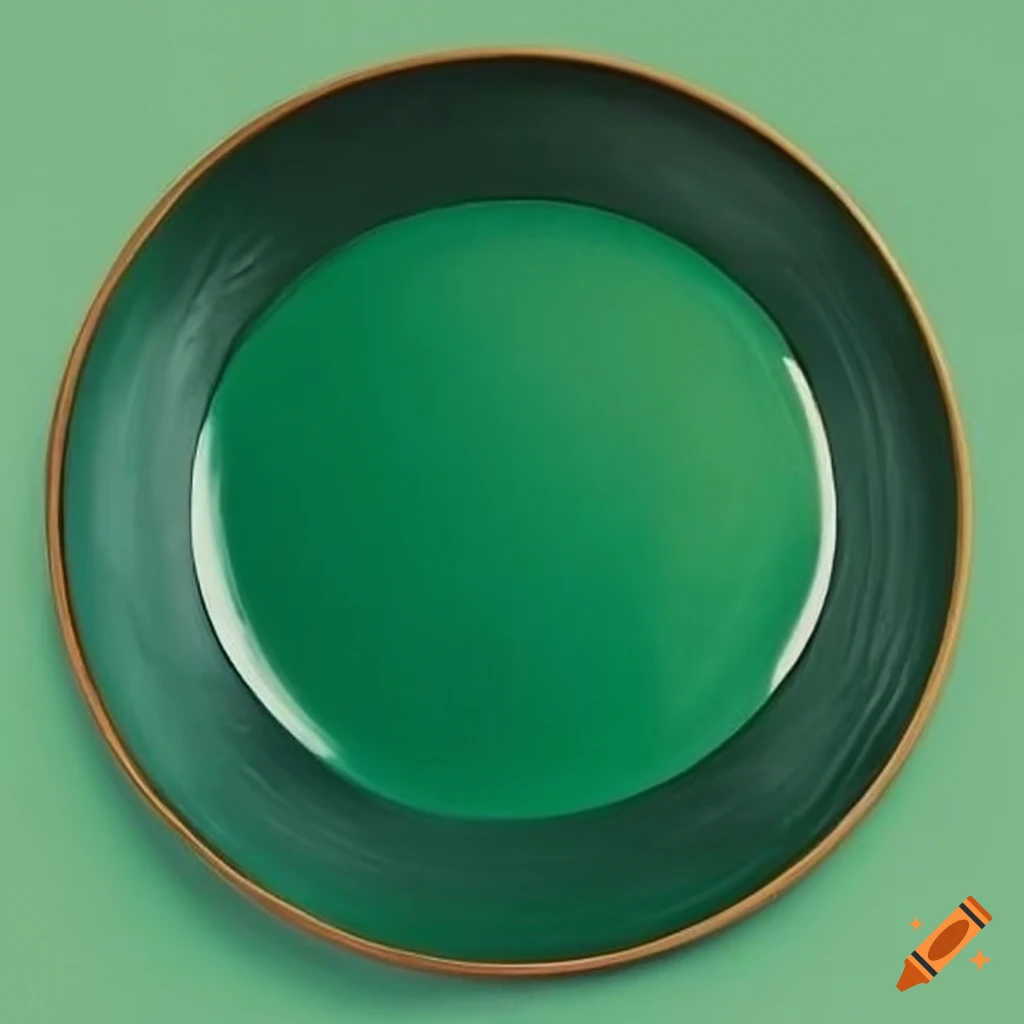 green-croissant-on-a-plate-on-craiyon
