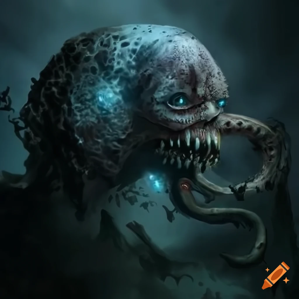dark depiction of a dying universe with tentacles