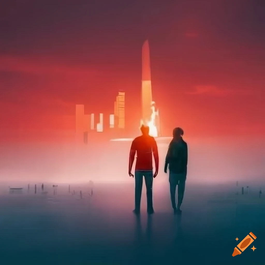 View Of Futuristic Buildings With A Red Sunrise On Craiyon view-of-futuristic-buildings-with-a-red-sunrise-on-craiyon