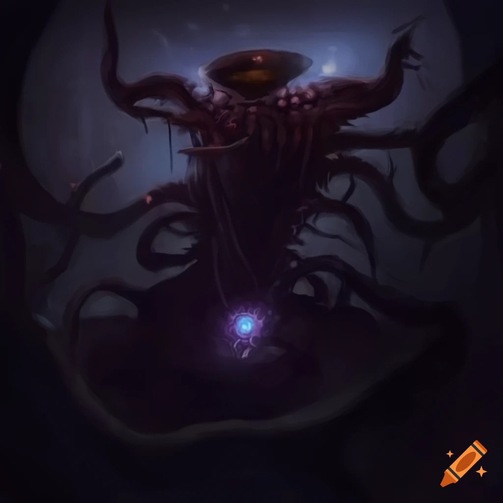 dark depiction of a dying universe with tentacles