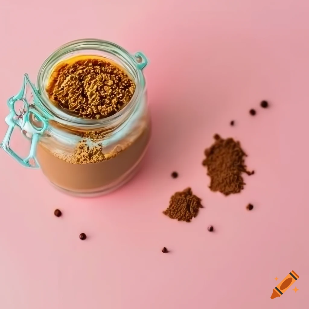 Jar of cookie butter with ground spices