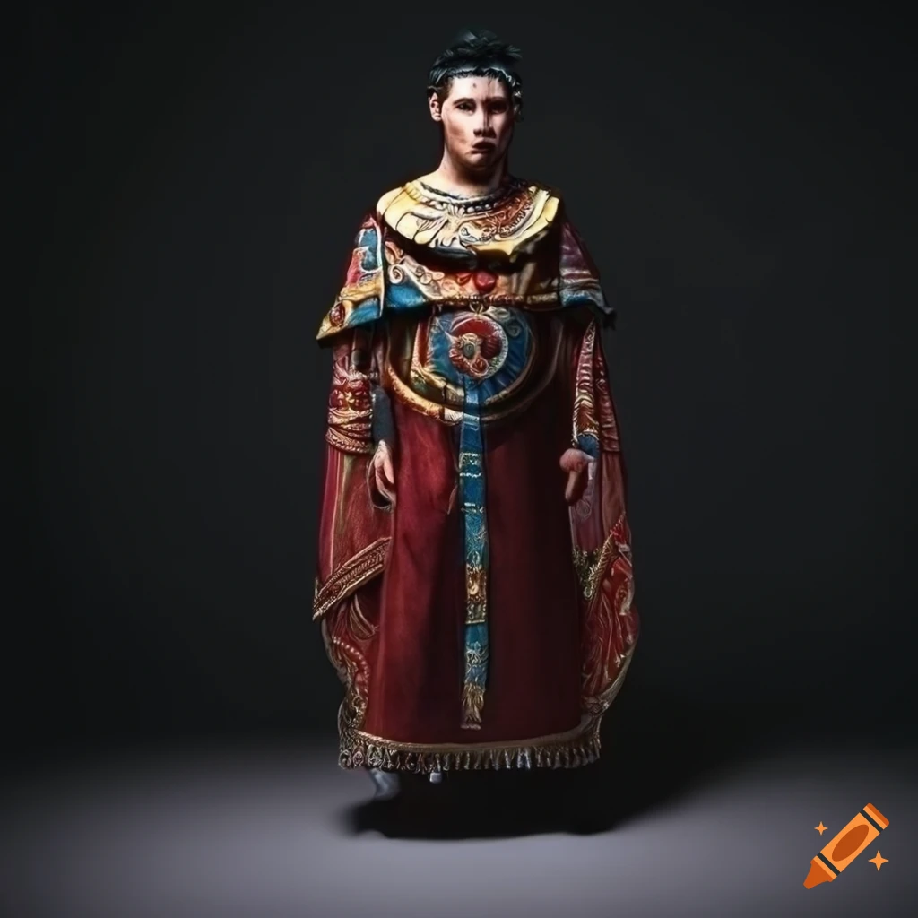 portrait of a nobleman in embroidered cloak