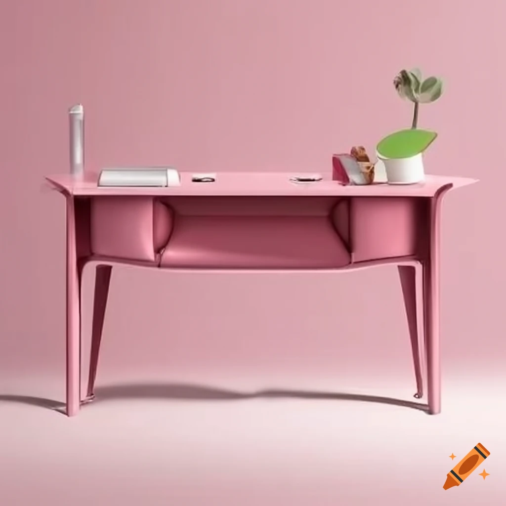 Pink feminine business office