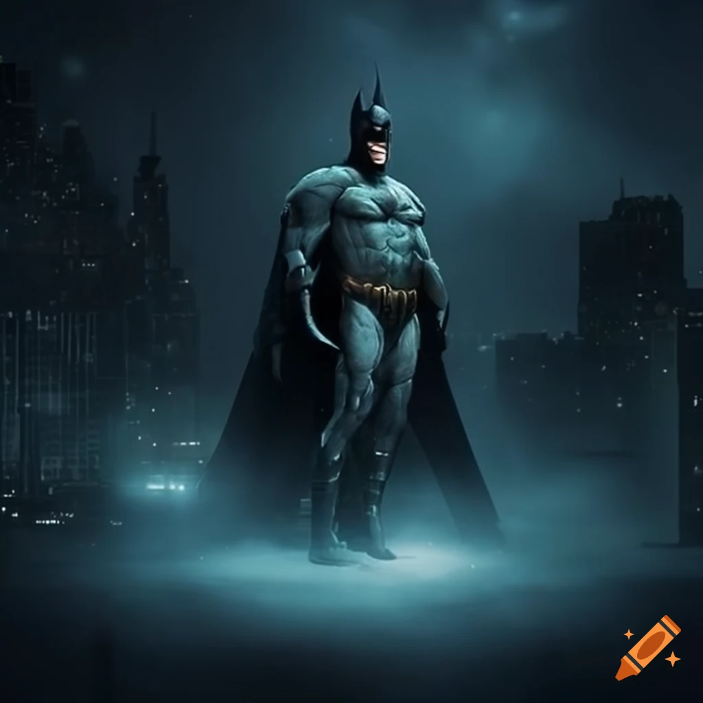 high-resolution wallpaper of Batman in Gotham City