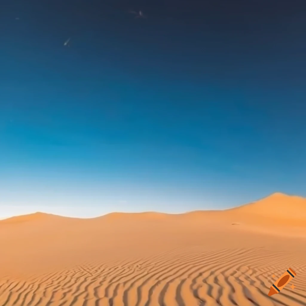 Desert Sand Dune Orange Blue Sky by Bill Hance