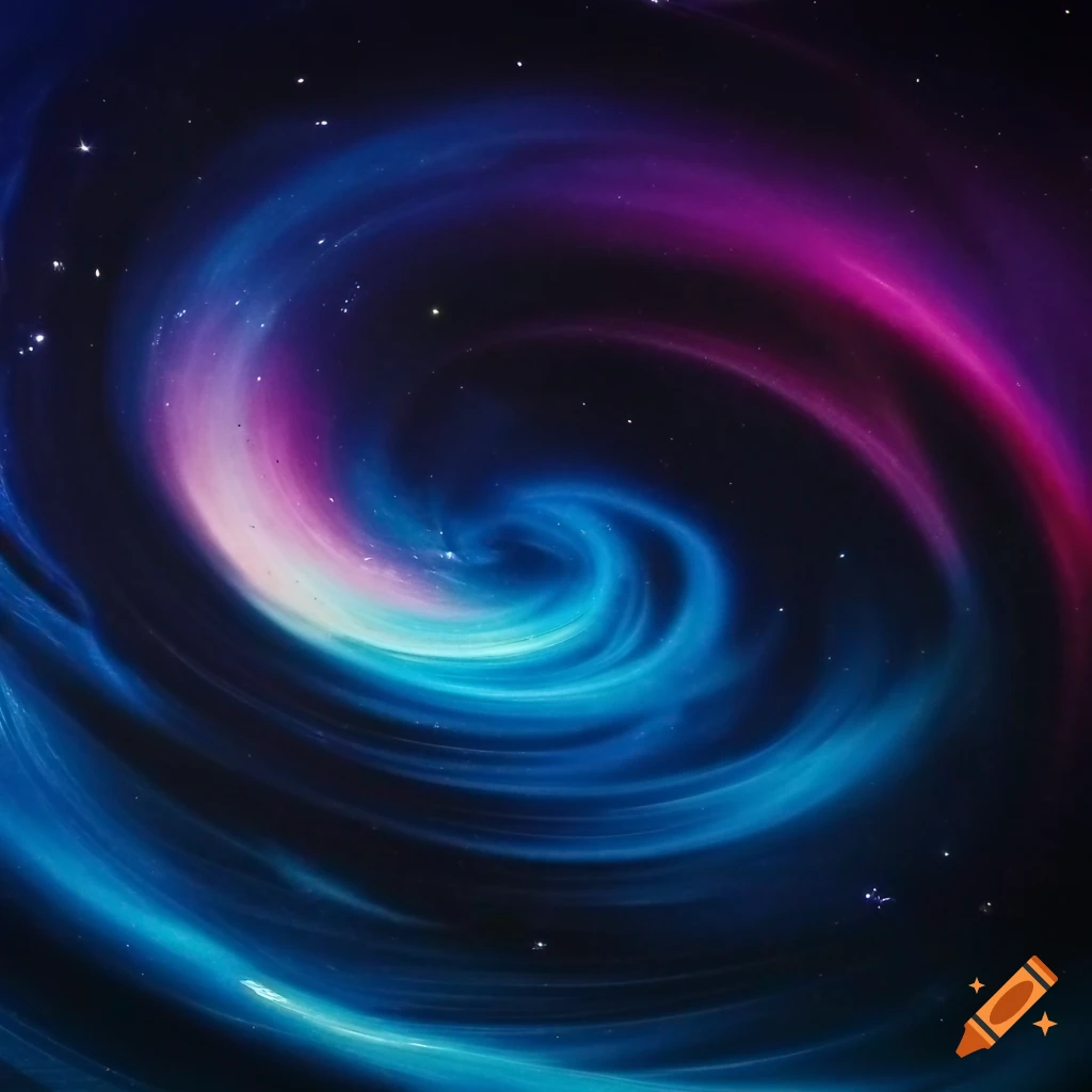 product photo of a paper tunnel with galaxy design