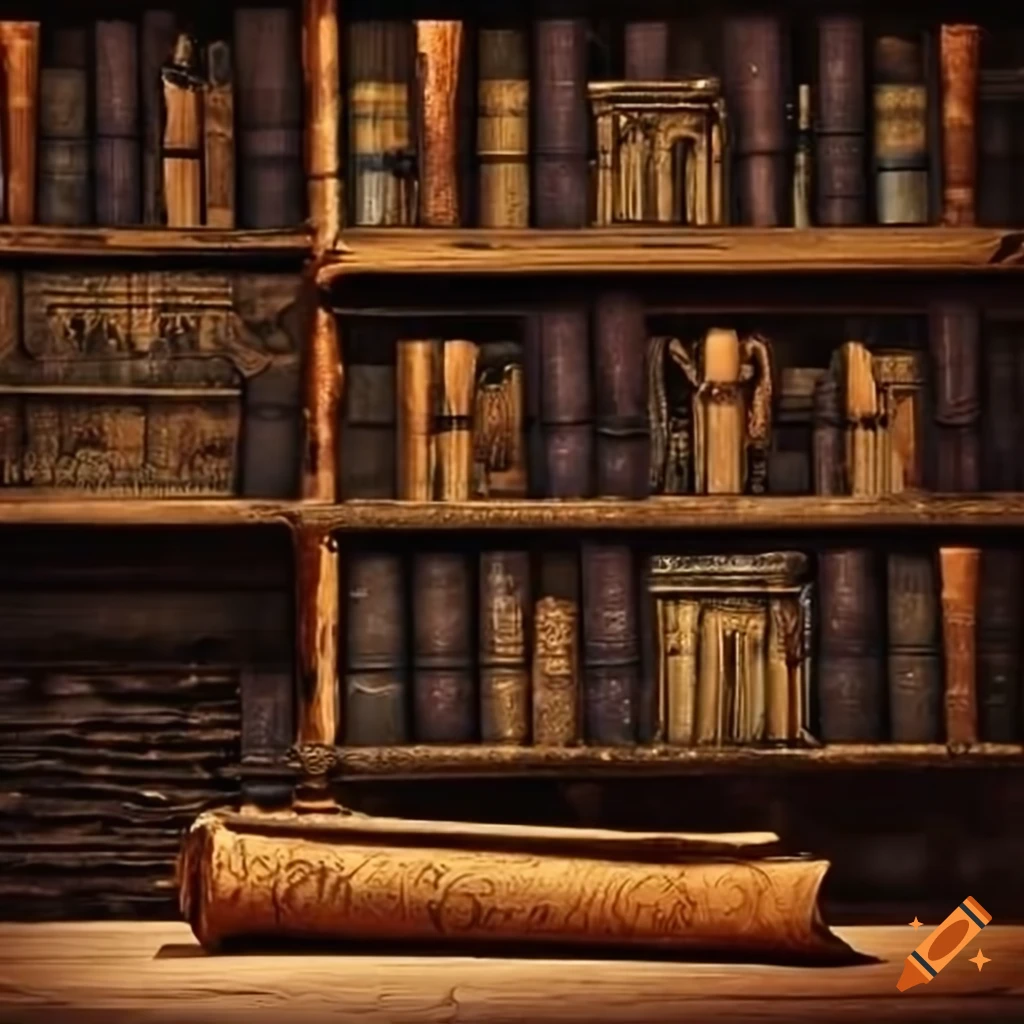Photo of a magical study with books and artifacts on Craiyon