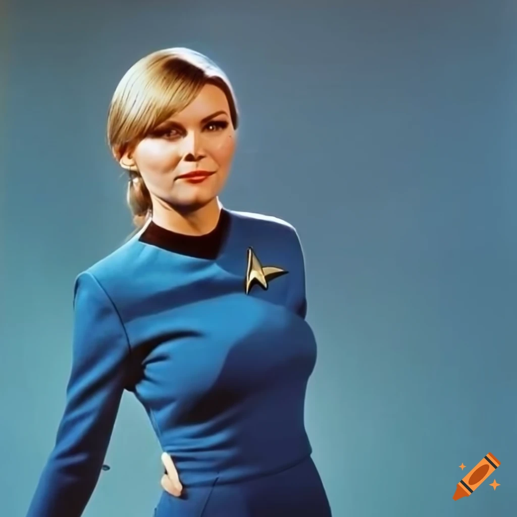 Kirsten dunst as a vulcan science officer on the u s s enterprise