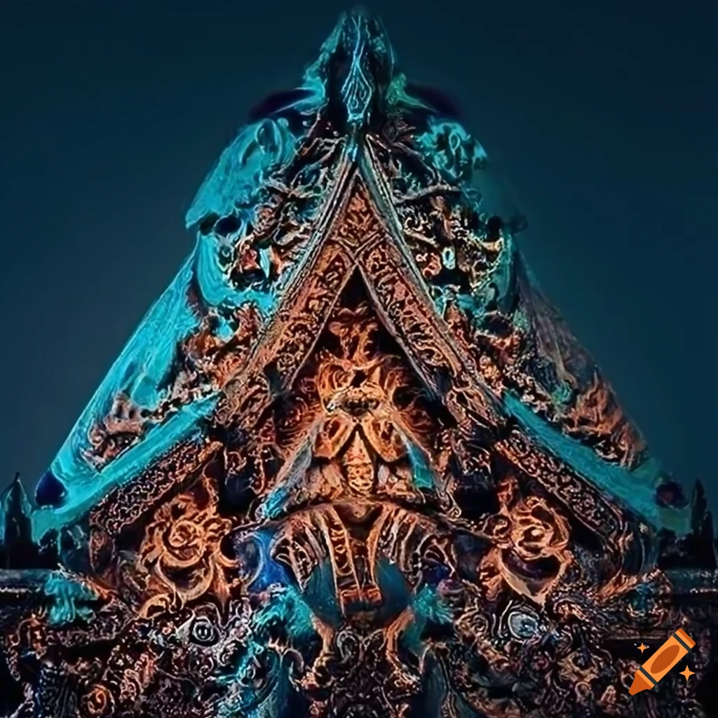 detailed moth carving artwork