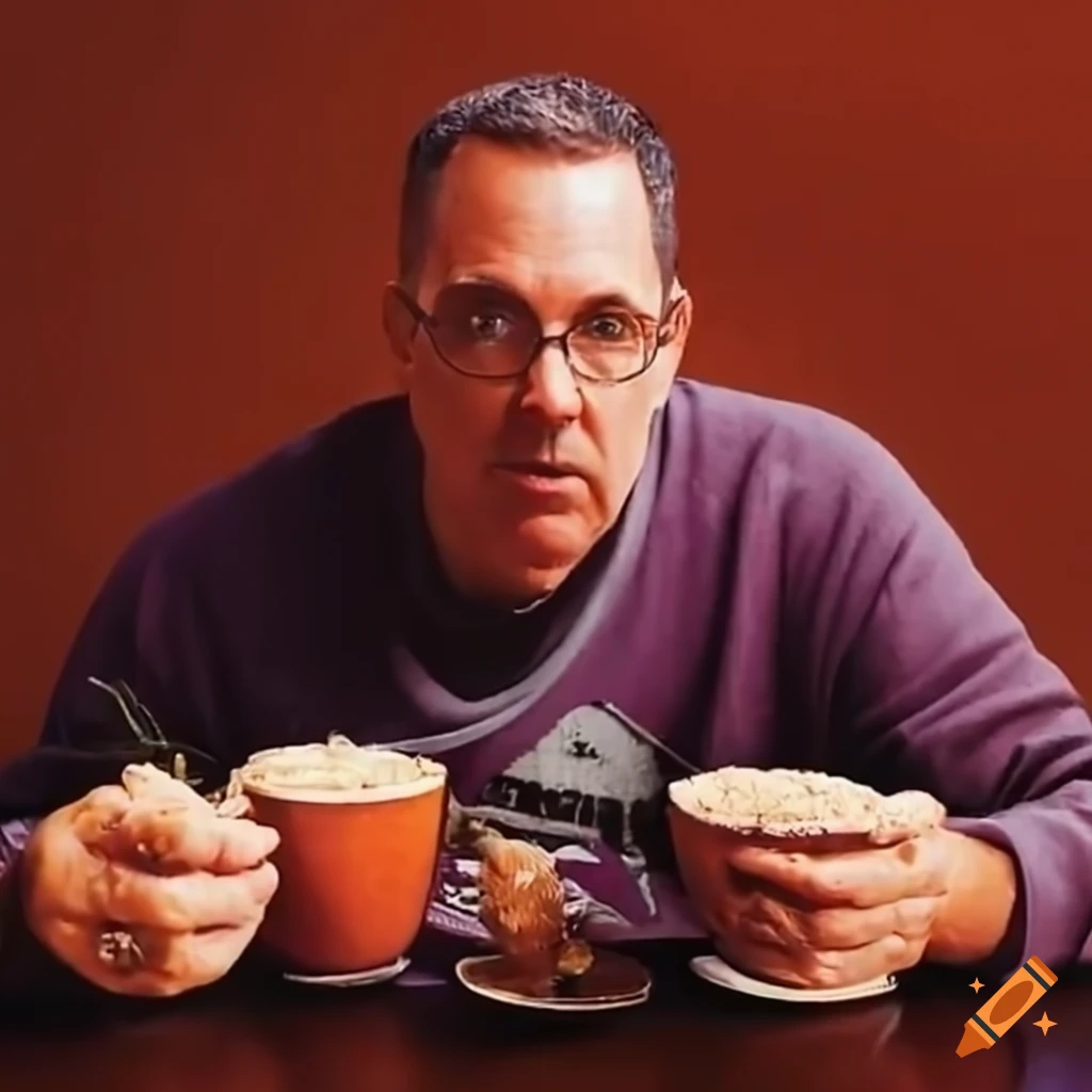 Paul chryst and john oates sharing oatmeal at a on Craiyon