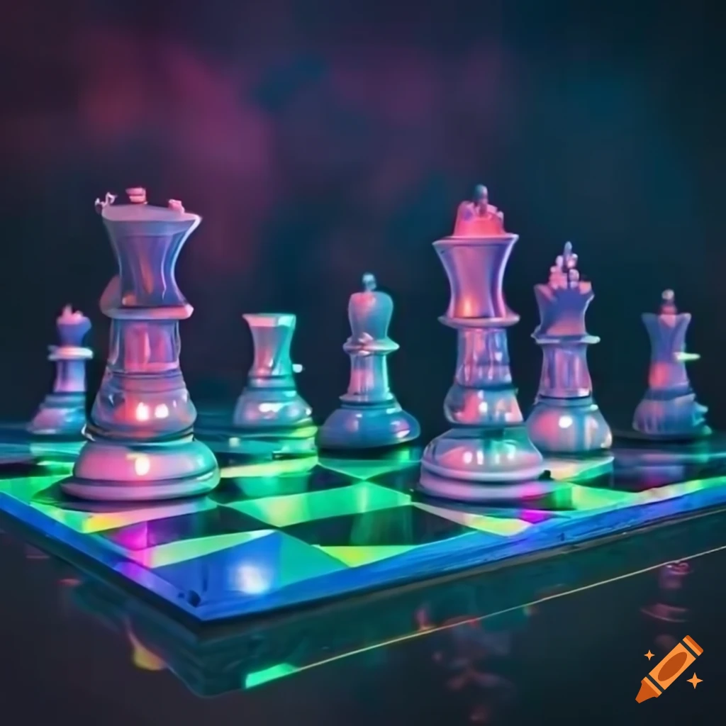 Chess Game Neon iPhone Wallpaper 4K - Wallpapers Download 2024