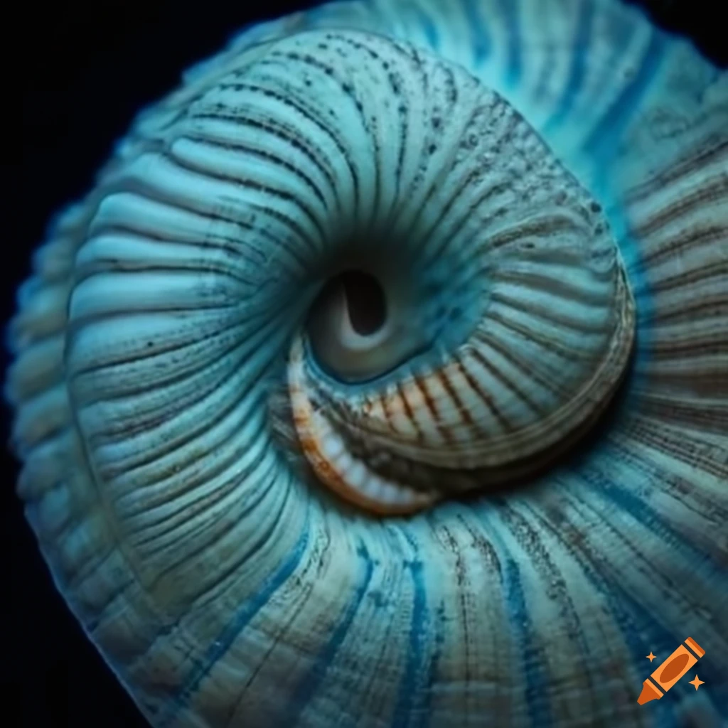 seashell against an ocean background