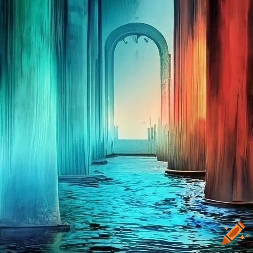 modern poster of Iran's water