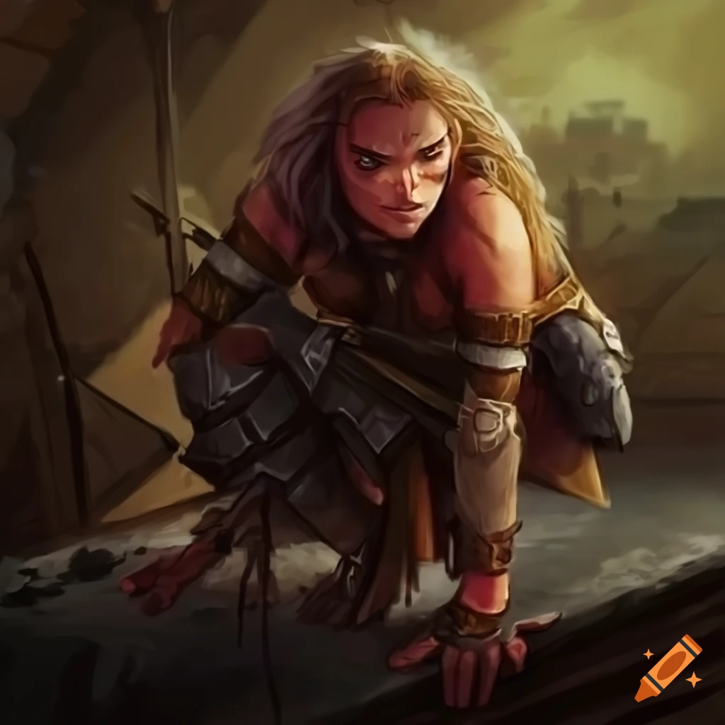 agile D&D rogue ready to strike